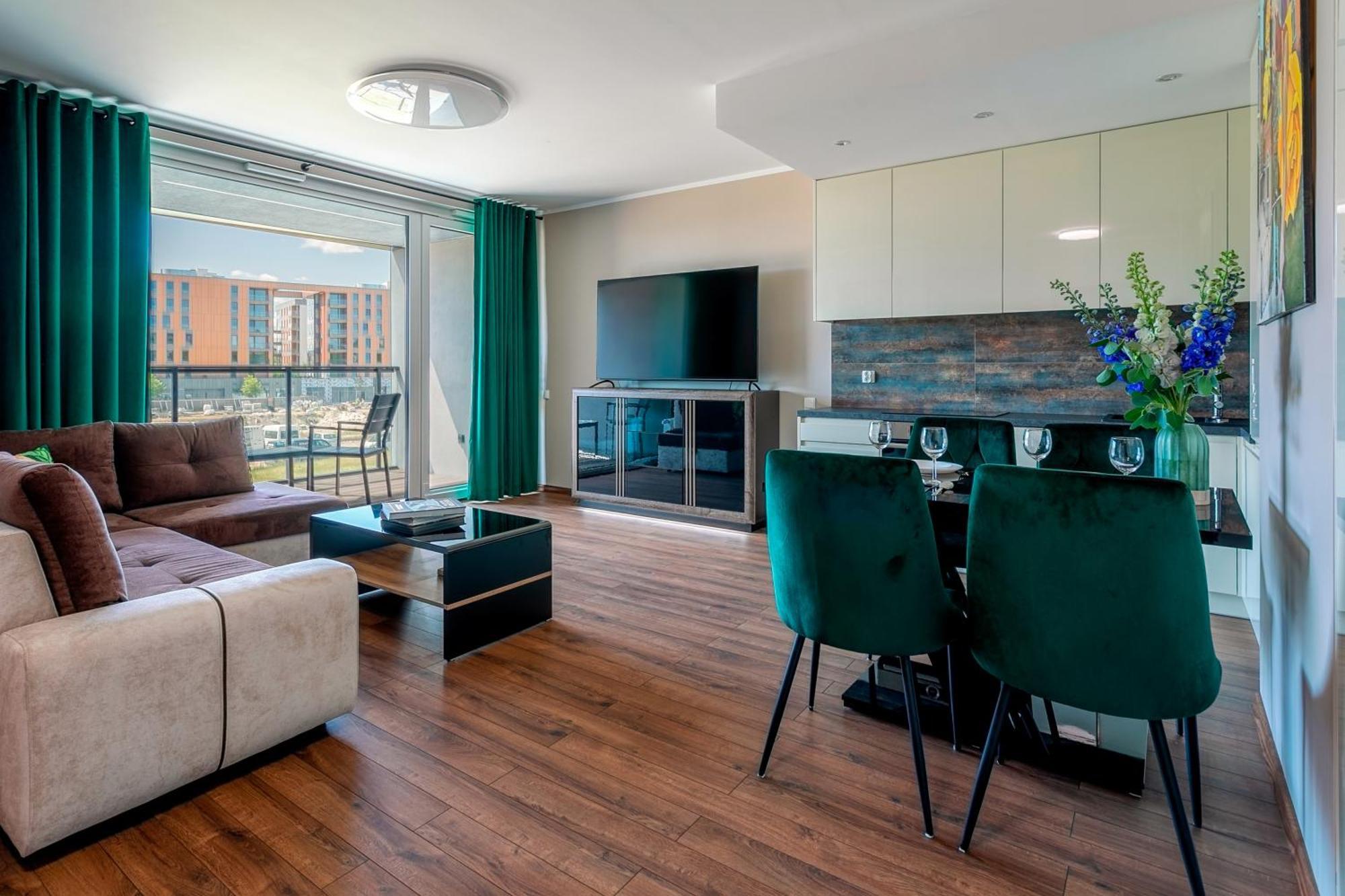 Blue Mandarin - Chlebova Apartments Gdansk Dış mekan fotoğraf