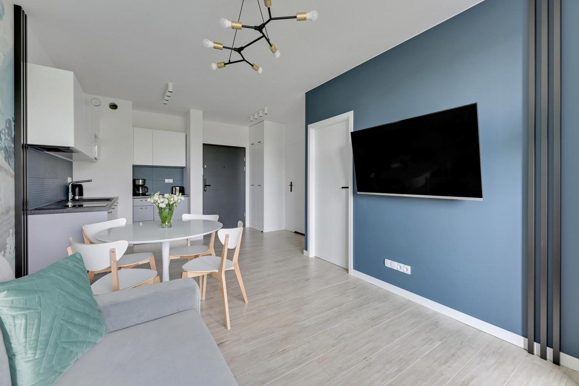Blue Mandarin - Chlebova Apartments Gdansk Oda fotoğraf