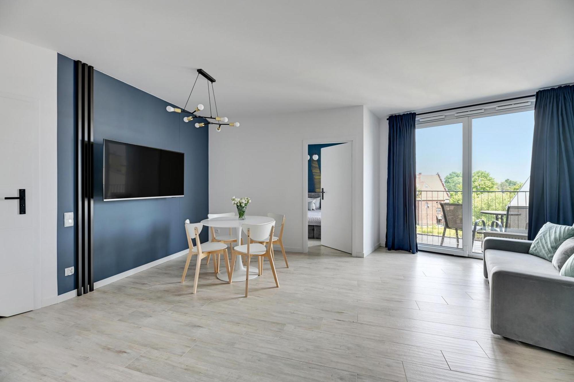 Blue Mandarin - Chlebova Apartments Gdansk Oda fotoğraf
